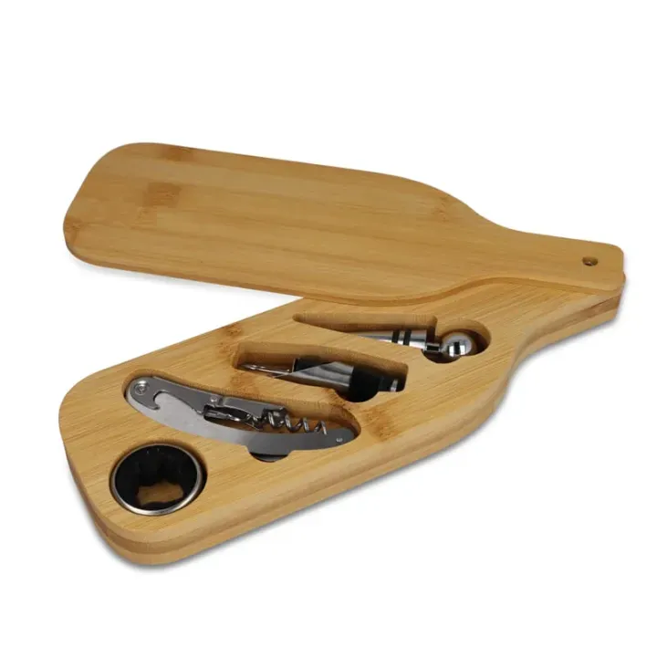 Wine set in bamboo box - LT94569 (N0094)